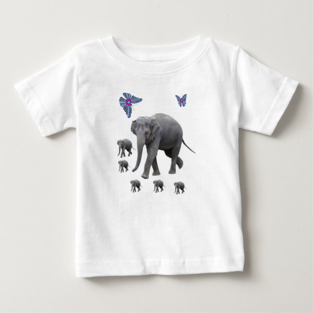 Baby T-Shirt Elephant (Framsida)
