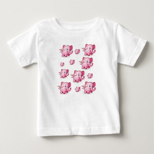 Baby T-Shirt Elephant (Framsida)