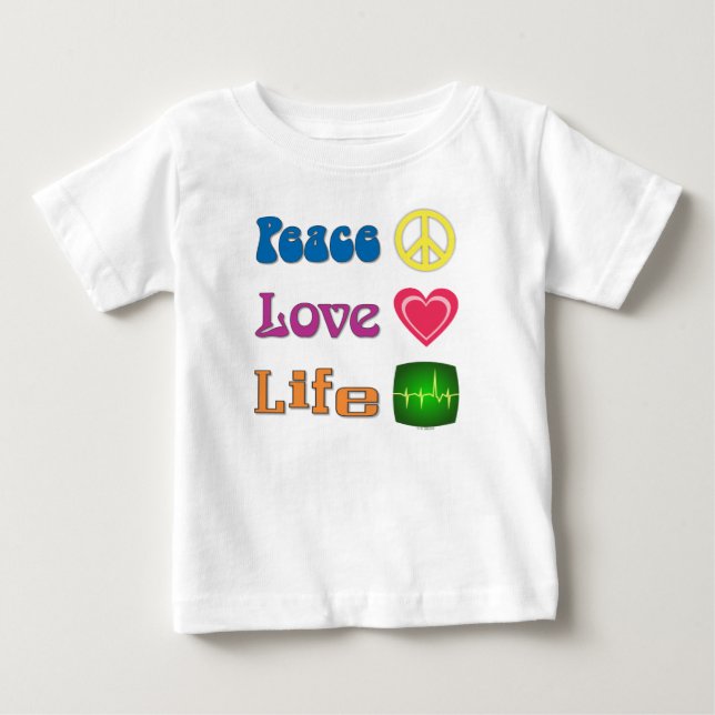 Baby t-shirt eller helkläder. (Framsida)
