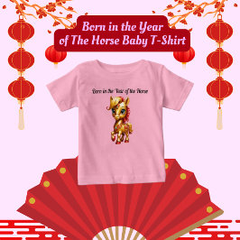 Baby T-shirt född i hästens år