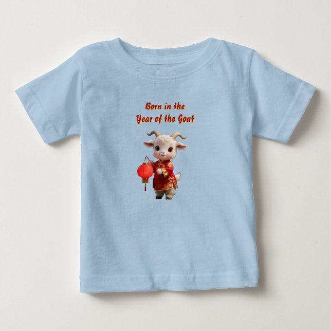 Baby T-Shirt född under Getens år (Framsida)