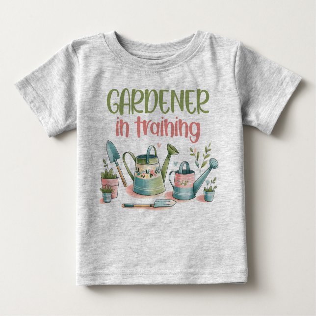 Baby T-Shirt - Gardener in training (Framsida)