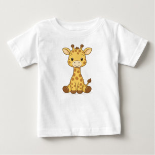baby t-shirt, giraffskjorta, safari baby, djungel  t shirt