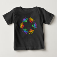 Baby T-Shirt - Gradientbläckfisk (levande)