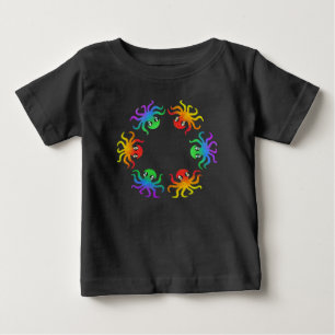 Baby T-Shirt - Gradientbläckfisk (levande)