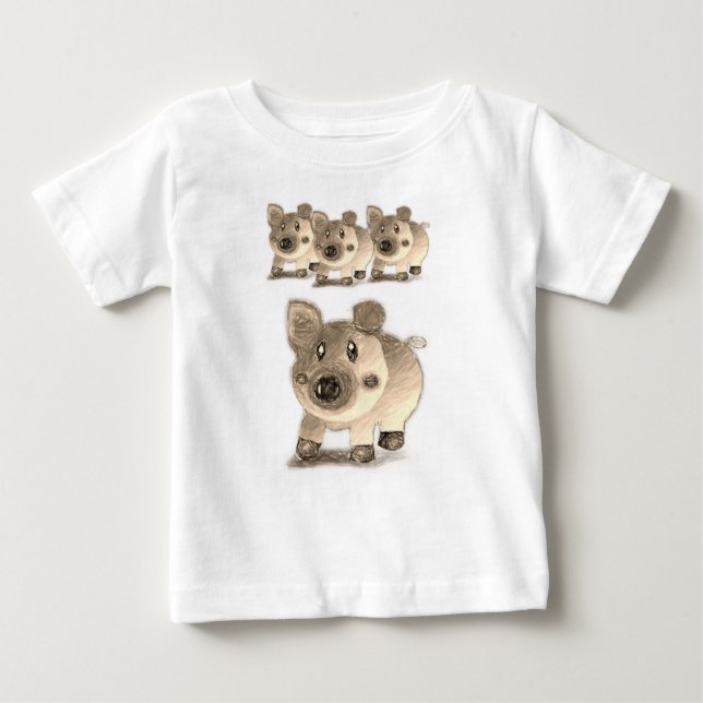 Baby T-Shirt Gris (Framsida)