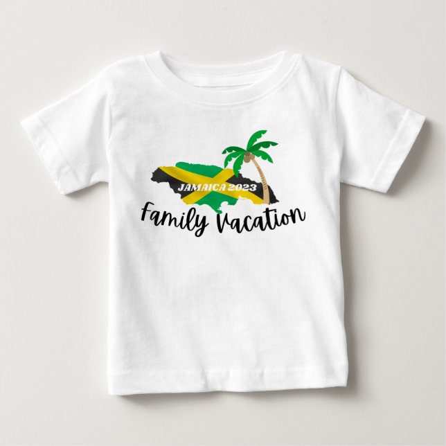 Baby T-Shirt: Jamaica Family Vacation T Shirt (Framsida)