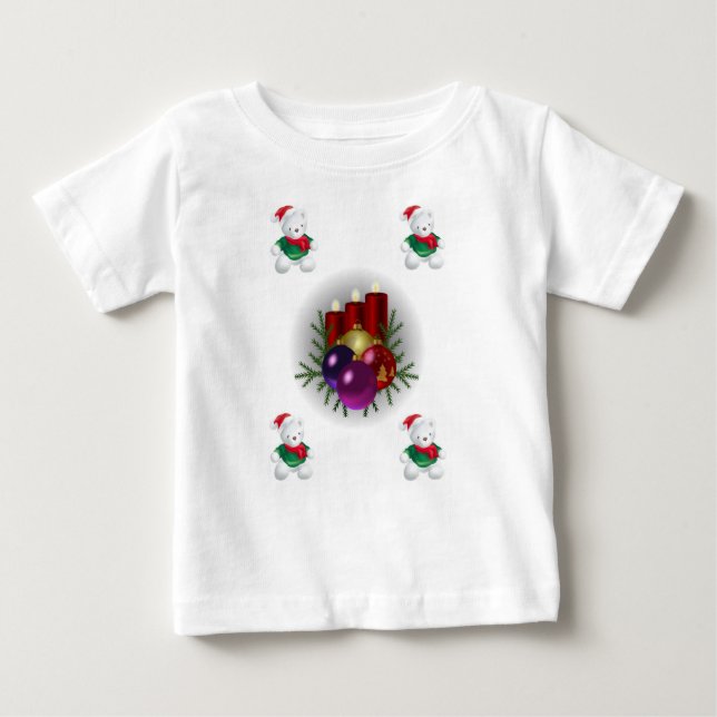 Baby T-Shirt-julen T Shirt (Framsida)