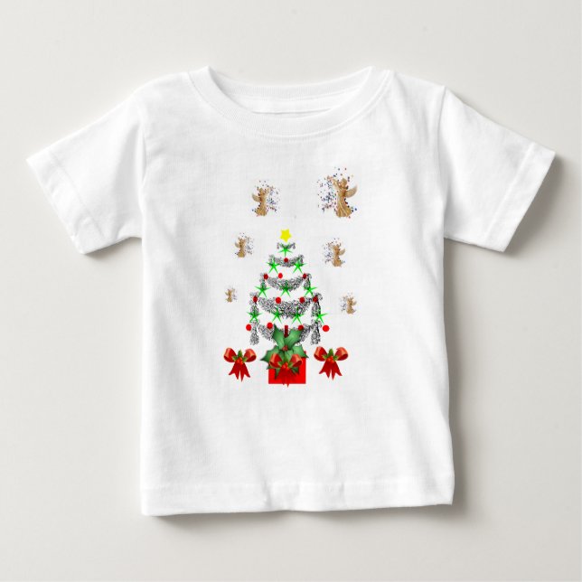 Baby T-Shirt-julen T Shirt (Framsida)