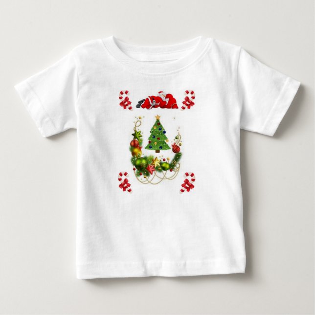 Baby T-Shirt-julen T Shirt (Framsida)