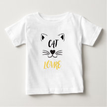 Baby t-shirt kattälskare