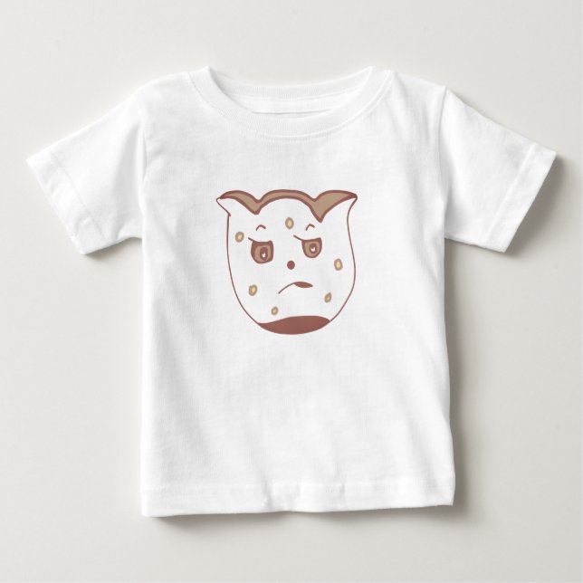 Baby T-shirt Ledsen Emoji (Framsida)