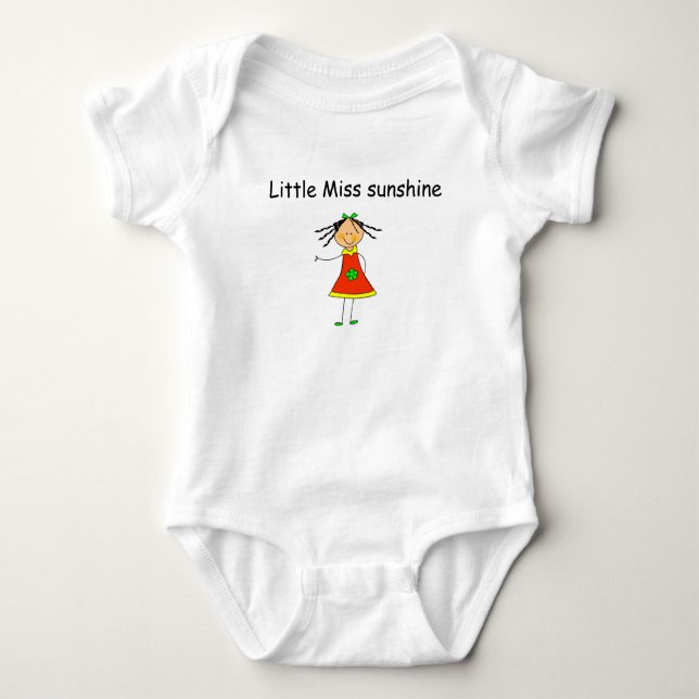 Baby T-shirt "Little Miss sunshine" (Framsida)