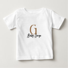 Baby T-Shirt med anpassningsbar Monogram Namn - mi