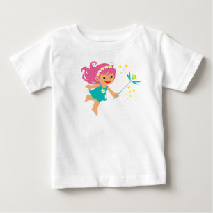Baby t-shirt med fe-girl