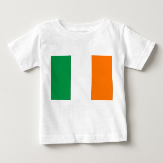 Baby T-Shirt med Flagga av Irland (Framsida)