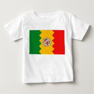Baby T-Shirt med Flagga från Los Angeles,USA