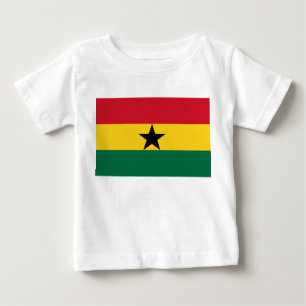 Baby T-Shirt med Flagga Ghana