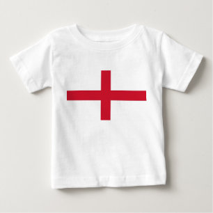 Baby T-Shirt med Flagga i England