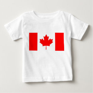 Baby T-Shirt med Flagga i Kanada