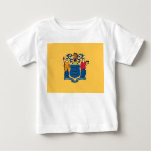 Baby T Shirt med Flagga i New jersey, USA