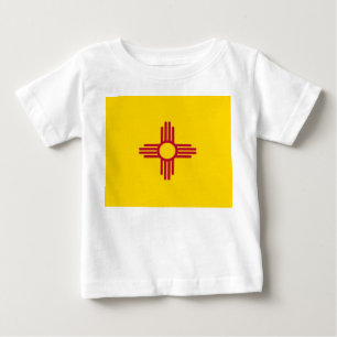 Baby T Shirt med Flagga i New mexico