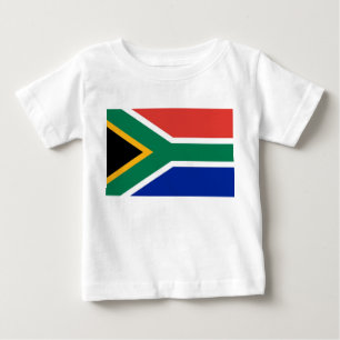 Baby T-Shirt med Flagga i södra Afrikan