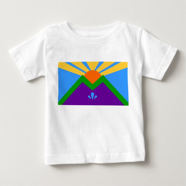 Baby T-Shirt med Flagga Manitou Vår (Framsida)