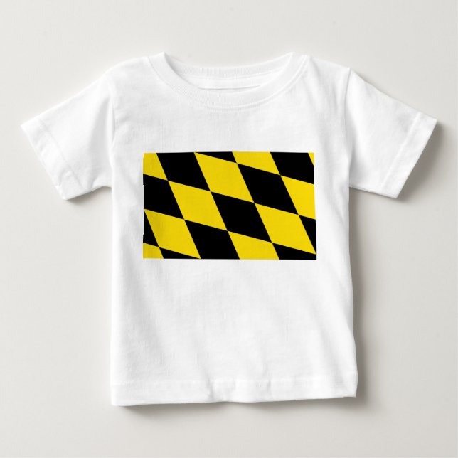 Baby T-Shirt med Flagga München, Tyskland (Framsida)
