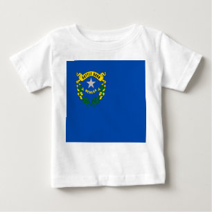 Baby T Shirt med Flagga Nevada