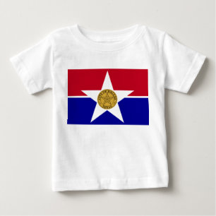 Baby T-Shirt med Flagga of Dallas, USA