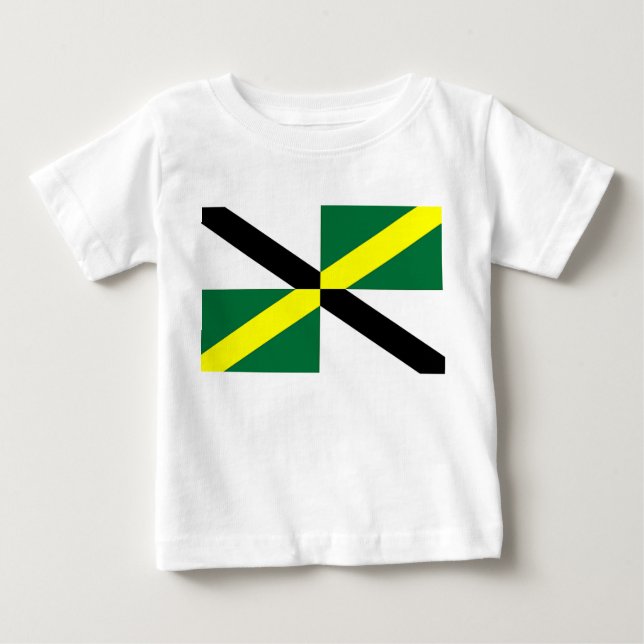Baby T-Shirt med Flagga of Monterey City, USA (Framsida)