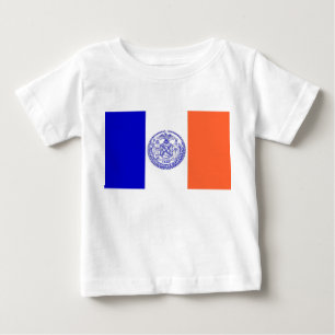 Baby T Shirt med Flagga of New York, USA