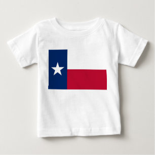 Baby T Shirt med Flagga of Texas, USA