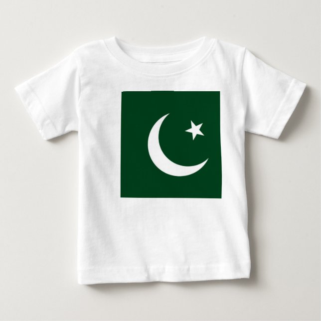 Baby T-Shirt med Flagga Pakistan (Framsida)