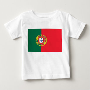 Baby T-Shirt med Flagga Portugal