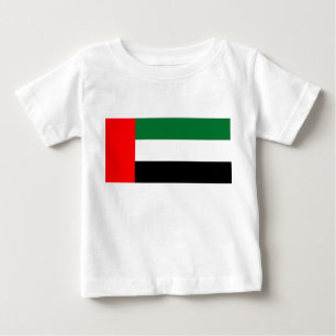 Baby T-Shirt med Förenade Arabemiraten Flagga