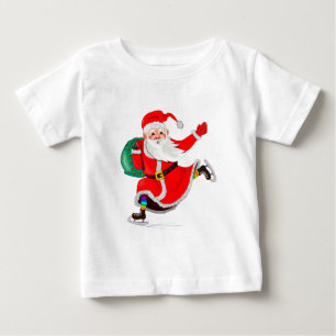 Baby T-shirt med Jultomten - jul