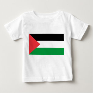 Baby T-Shirt med Palestinas Flagga
