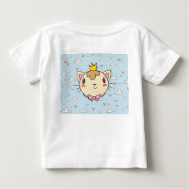 Baby T-Shirt med sött kattmotiv – Bedårande och C