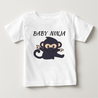 baby t-shirt med texten ninja pic och baby ninja.