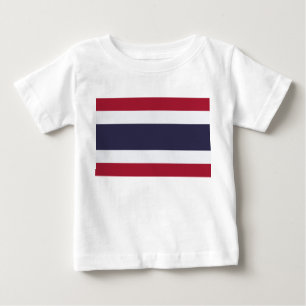 Baby T-Shirt med Thailands flagga