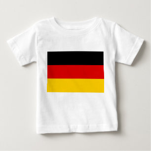 Baby T-Shirt med Tyskland Flagga