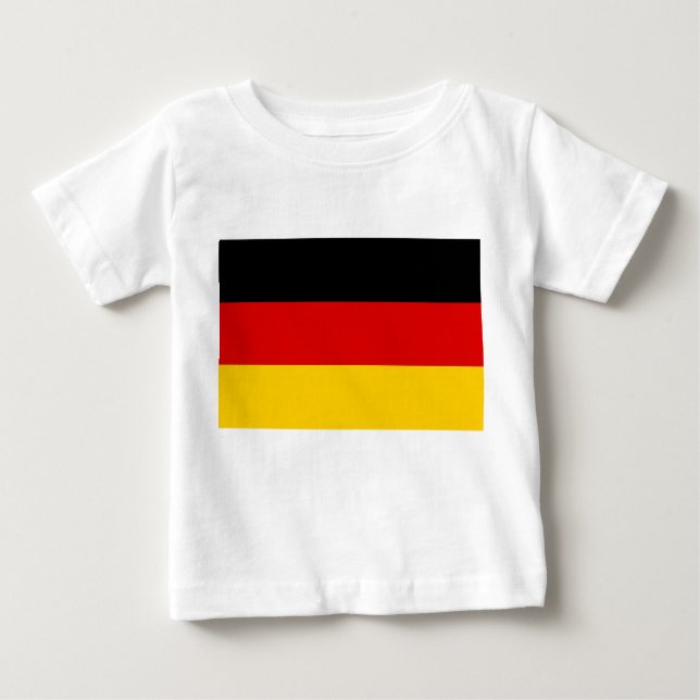 Baby T-Shirt med Tyskland Flagga (Framsida)