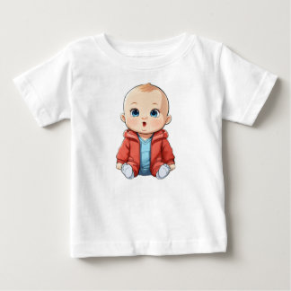 Baby T-Shirt med utskrift av Cute Baby