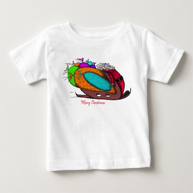 Baby T-Shirt Merry Christmas (Framsida)
