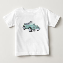 Baby t-shirt met een kever trapauto