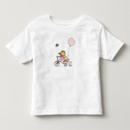 Baby t-shirt met kindjes op driewieler
