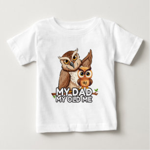 Baby T-Shirt : Min gamla mig i Pappa (vit)