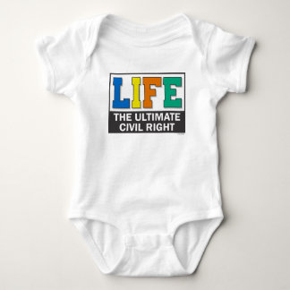 Baby t-shirt or one-piece.